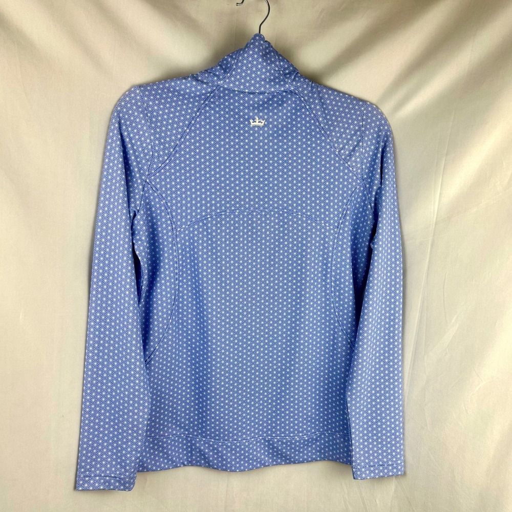 Peter Millar Crown Sport Purple Geometric Performance Full Zip Jacket Womens S - Picture 5 of 8